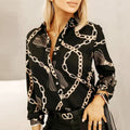 Chemise slim à manches pour femmes