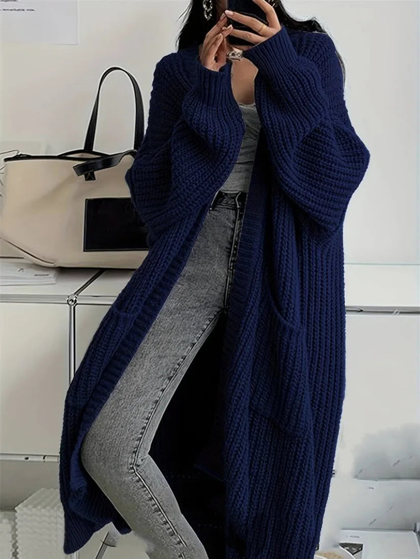 Cardigan longue tricoté pour femmes