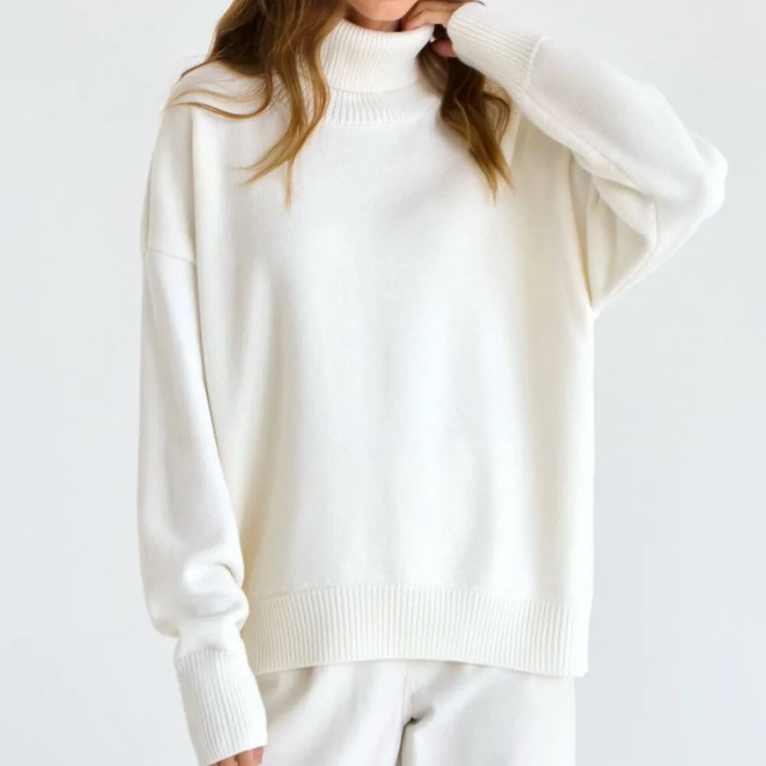 Pull en maille à manches longues pour femmes