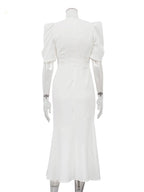 Robe à manches courtes pour femmes