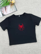 T-shirt court sexy et décontracté pour femmes