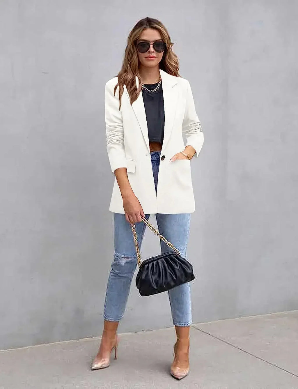 Blazer à manches longues pour femmes