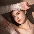 Gants élégants en tulle doux avec cœurs Appliqués pour femmes