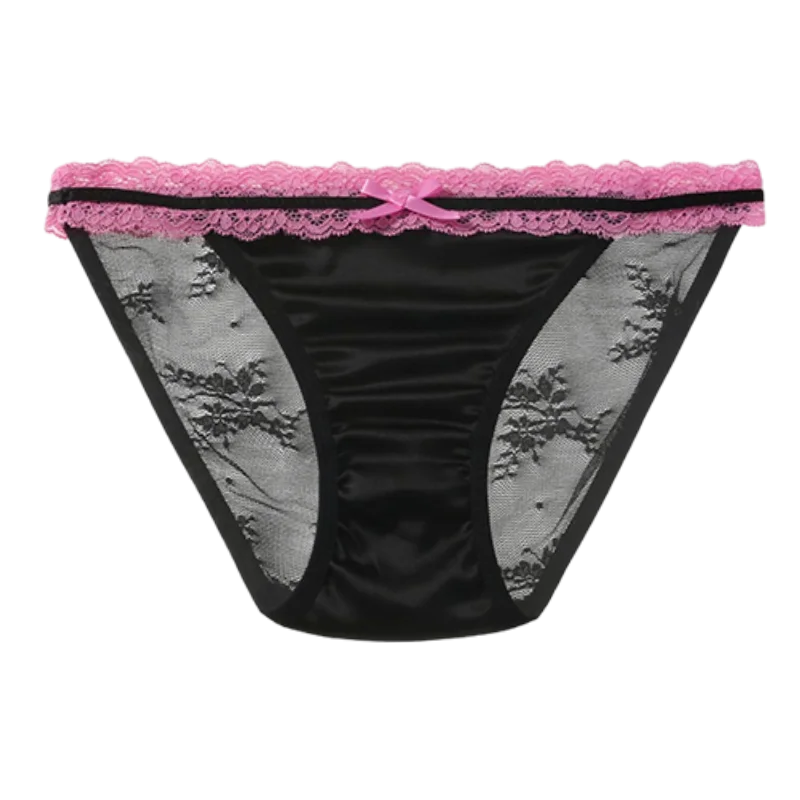 Culotte avec dentelle taille basse pour femmes