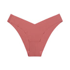 String en soie taille basse sans trace pour femmes