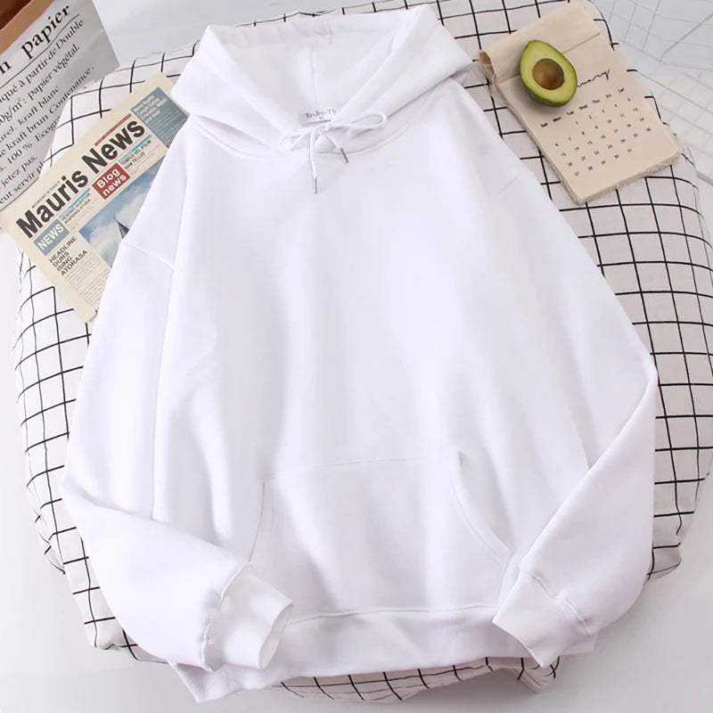 Sweat à Capuche Uni Femme – Style Décontracté