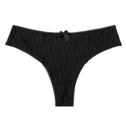 String Dentelle Femme – Motif Épi de Blé Ajouré