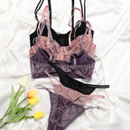 Ensemble soutien-gorge push-up et String pour femmes