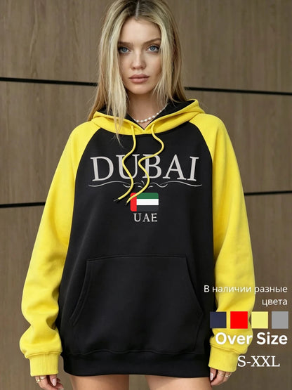Sweat Raglan à Capuche Femme – Dubaï Émirats Arabes Unis