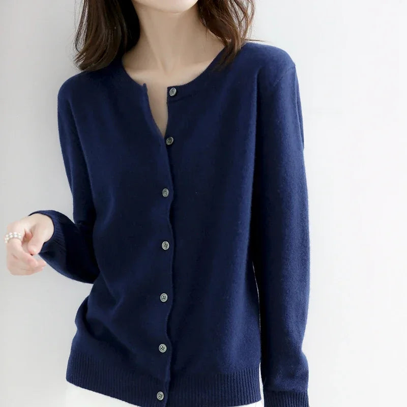 Cardigans à col rond pour femmes