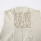 Robe de plage en lin de coton sans bretelles pour femmes