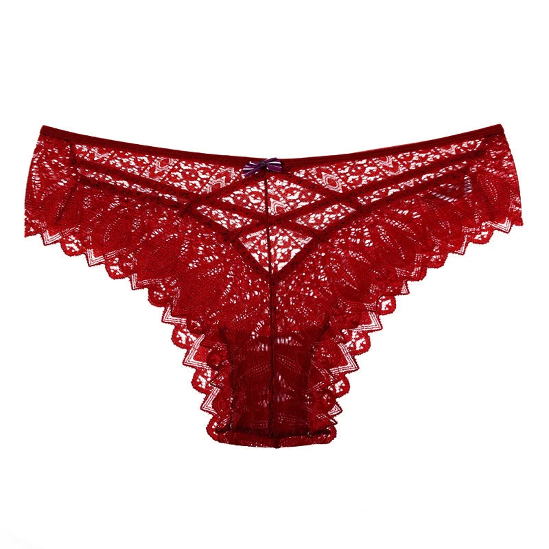 Culotte taille basse en dentelle pour femmes