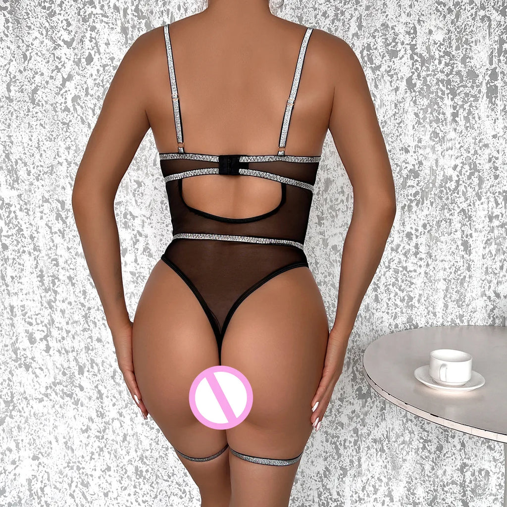 Body moulant en maille pour femmes
