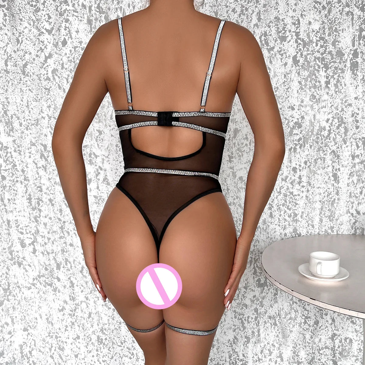 Body moulant en maille pour femmes