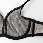 Soutien-gorge Push-Up à armatures, en dentelle blanc pur pour femmes