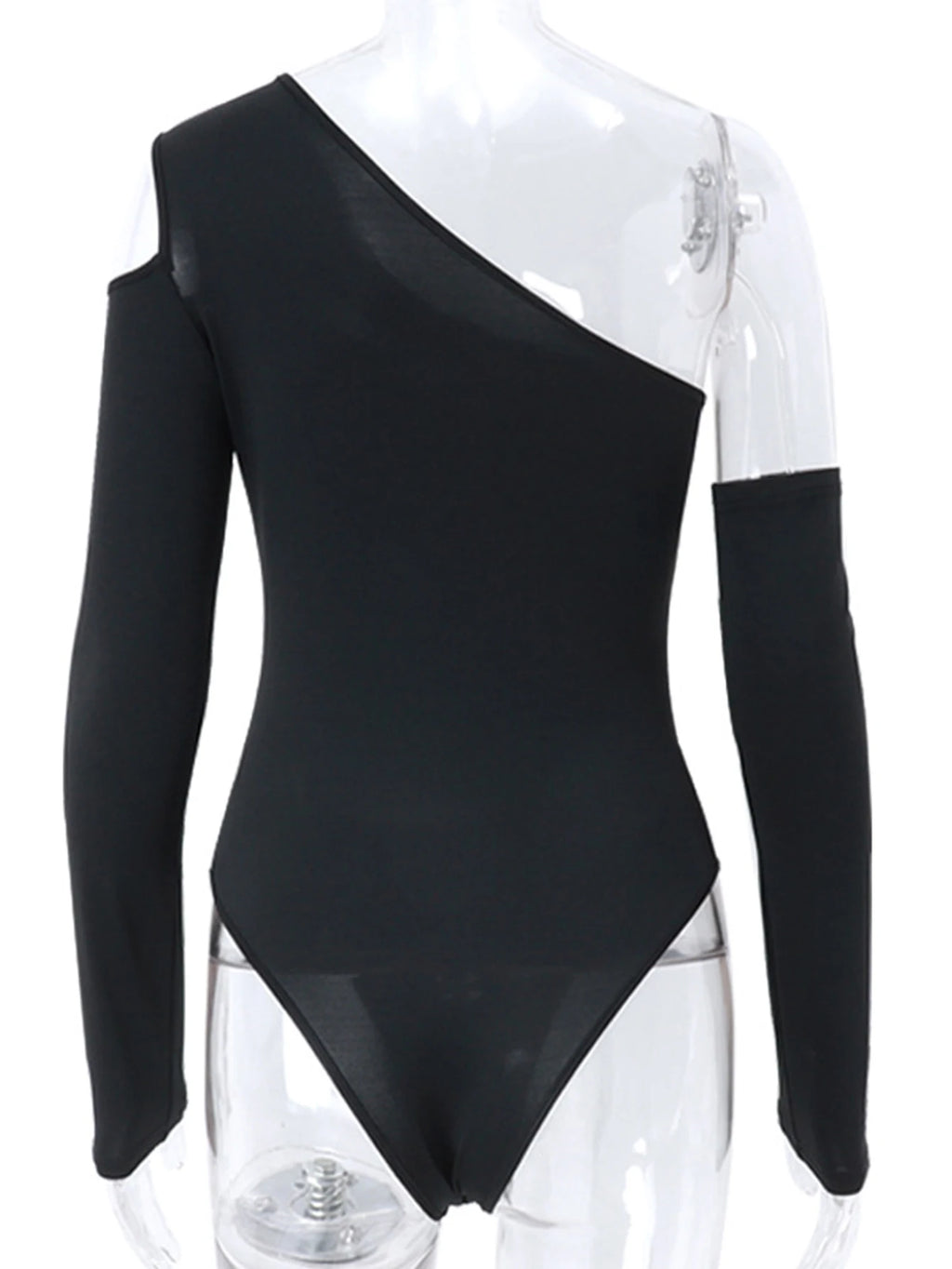 Body transparent dos nu hauts moulante pour femmes