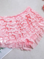 Body jupe gâteau multicouche rose, pour femmes