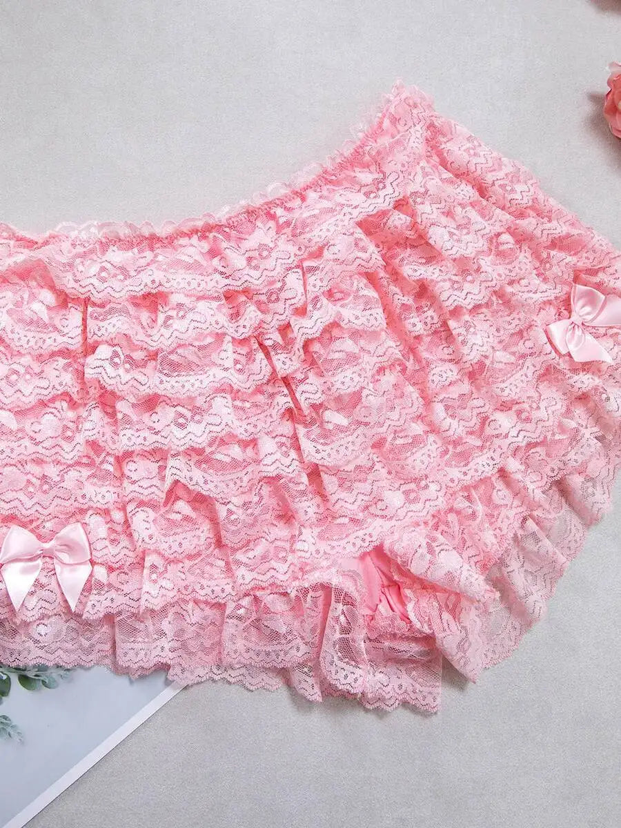 Body jupe gâteau multicouche rose, pour femmes