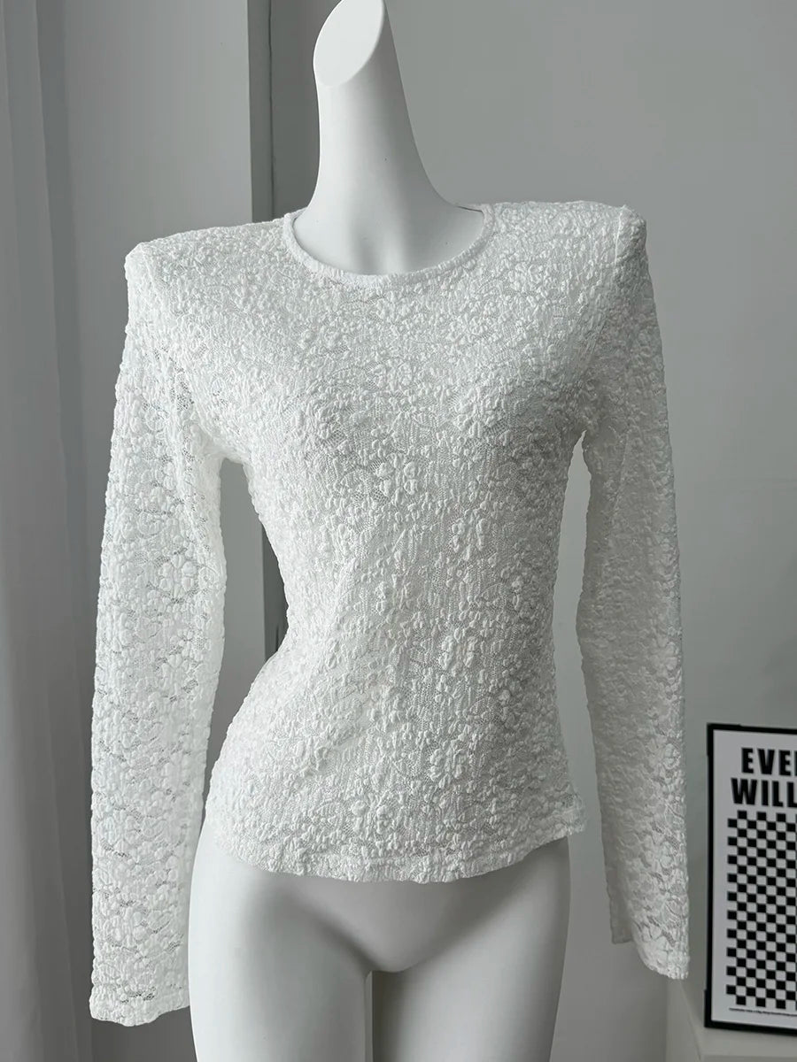 T-shirts en dentelle pour femmes
