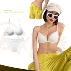 Ensemble soutien-gorge push-up et culotte pour femmes