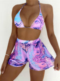 Maillot de bain de bikini 3 pièces pour femmes