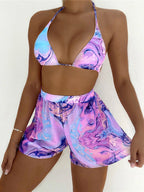 Maillot de bain de bikini 3 pièces pour femmes