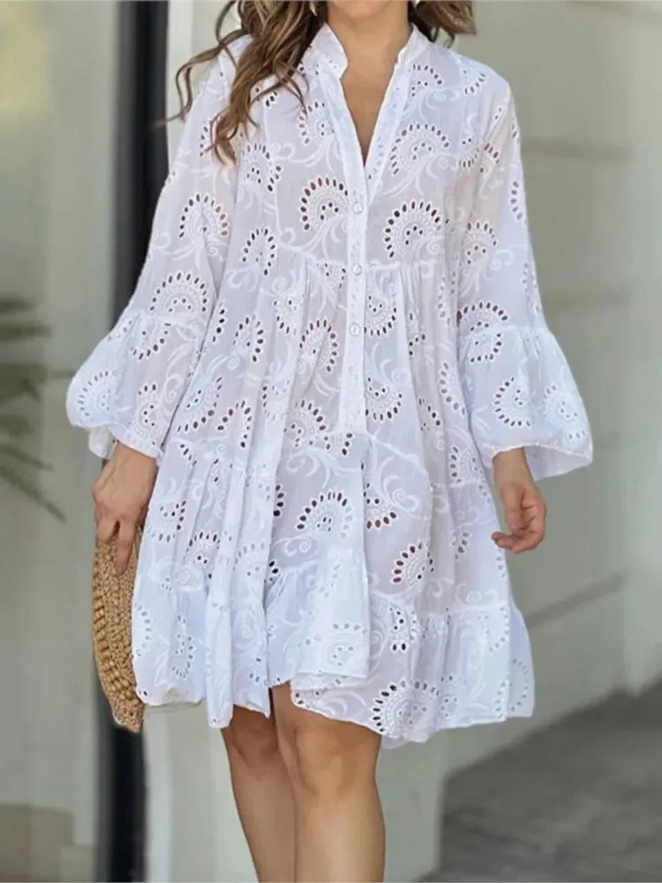 Robe d'été en dentelle pour femmes