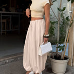 Pantalon jambes larges style hip-hop pour femmes