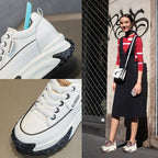 Baskets respirante confortable en cuir véritable pour femmes