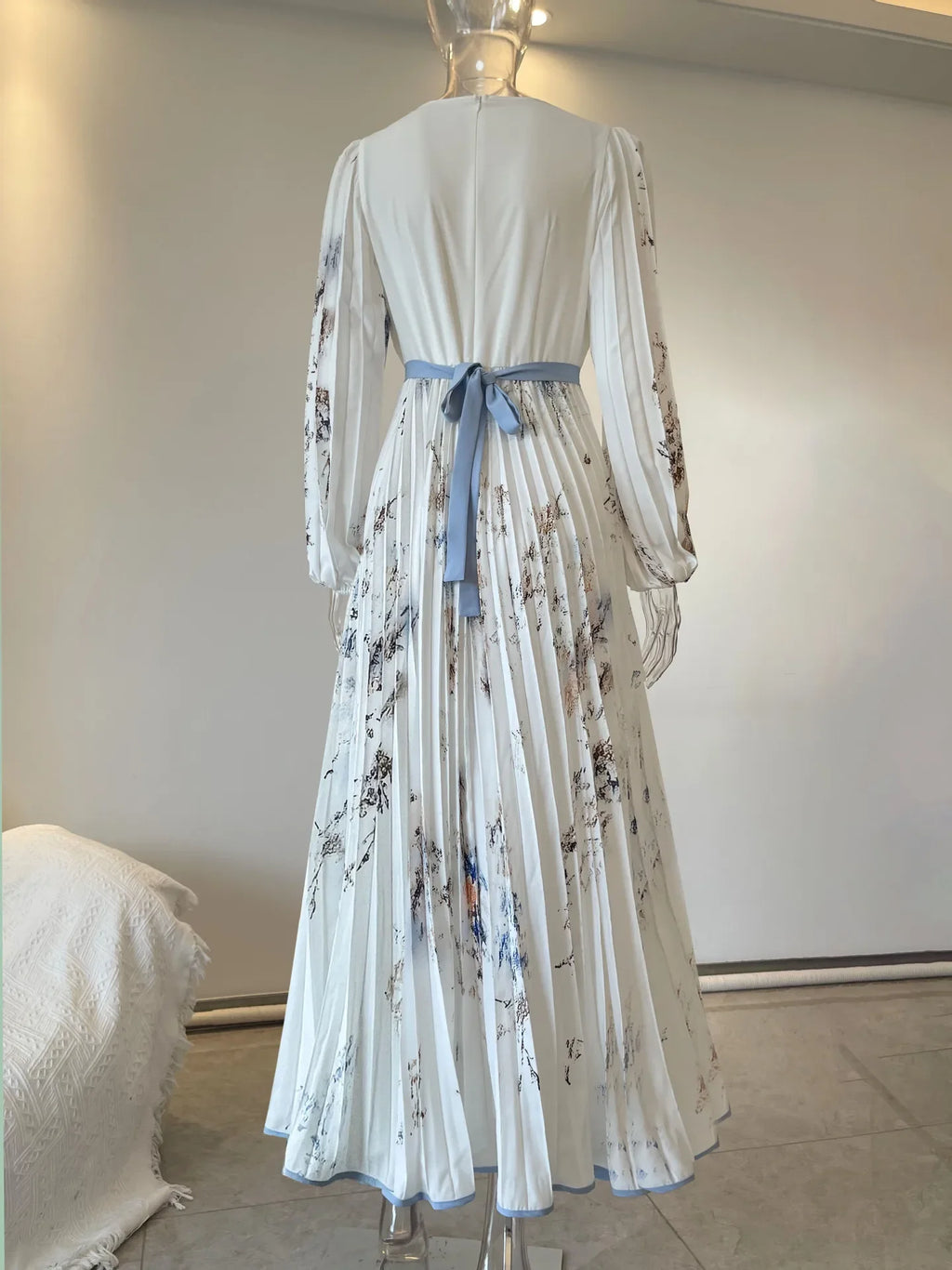 Robe longue style Boho, manches longues pour femmes