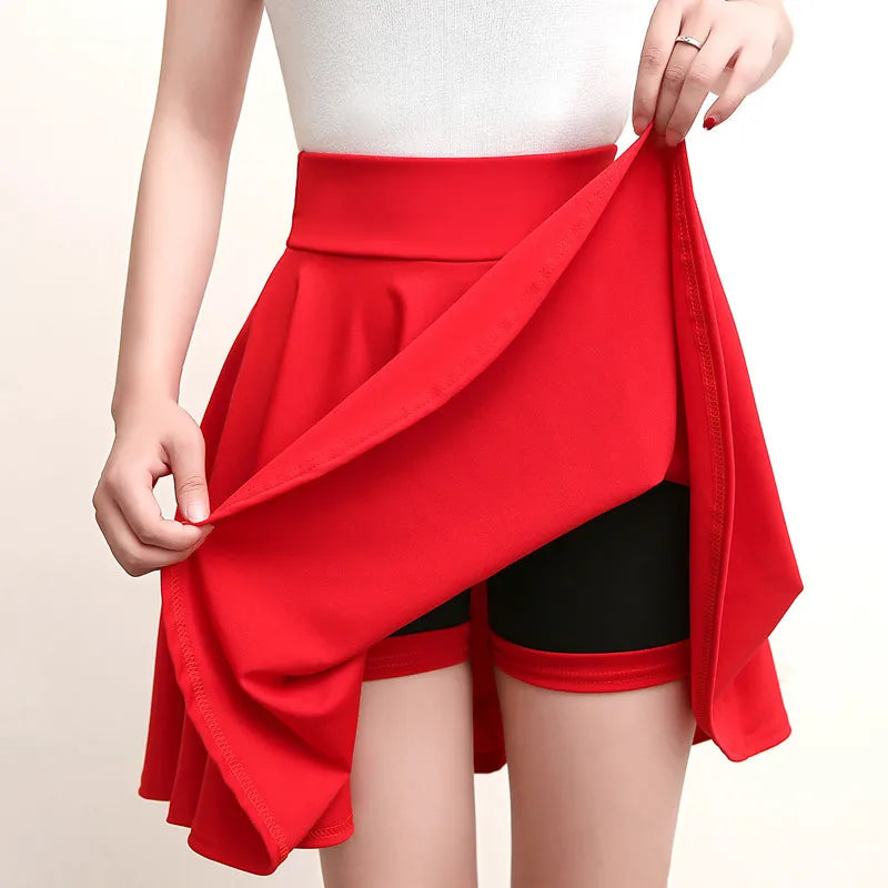Jupes short plissée évasées pour femmes
