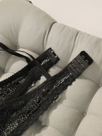 Ensemble de lingerie florale en dentelle brodée sexy pour femmes
