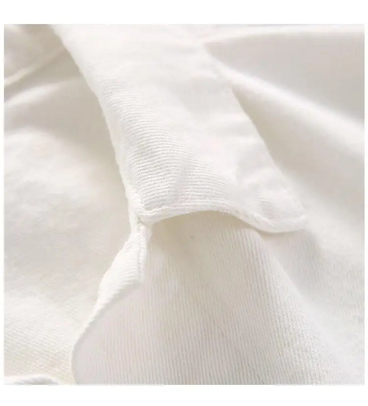 Veste en jean blanc pour femmes