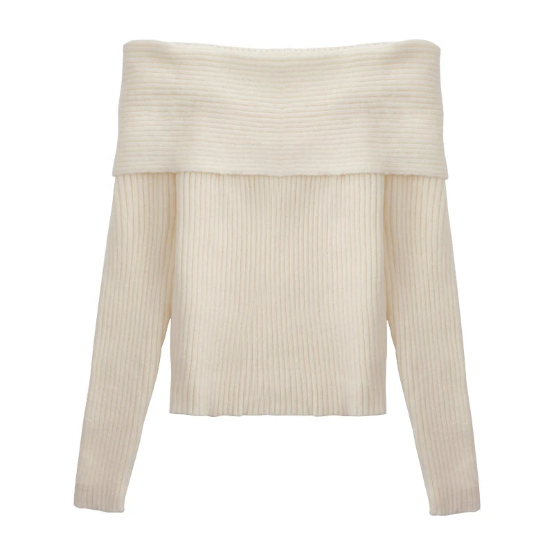 Pull en Maille Femme – Col Découpé Original