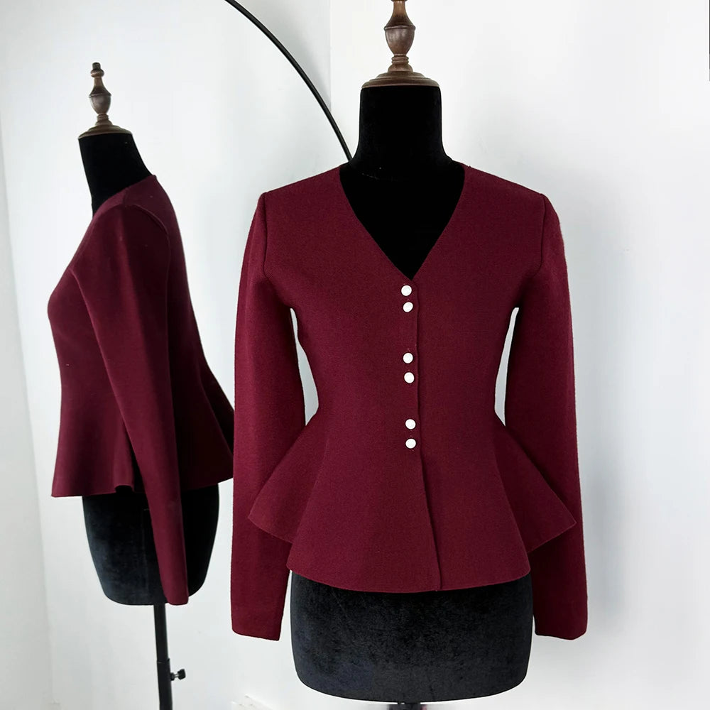 Cardigan décontracté à col V uni pour femmes