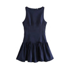 Robe courte à volants pour femmes
