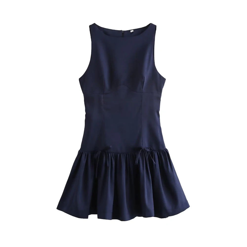 Robe courte à volants pour femmes