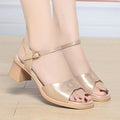 Sandales avec strass en cuir pour femmes