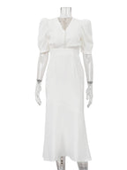 Robe à manches courtes pour femmes