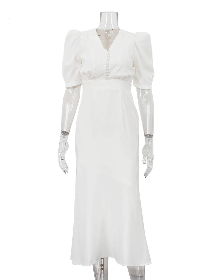 Robe à manches courtes pour femmes