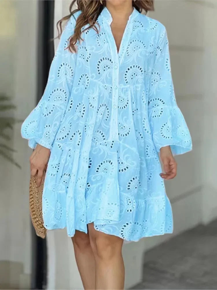 Robe d'été en dentelle pour femmes