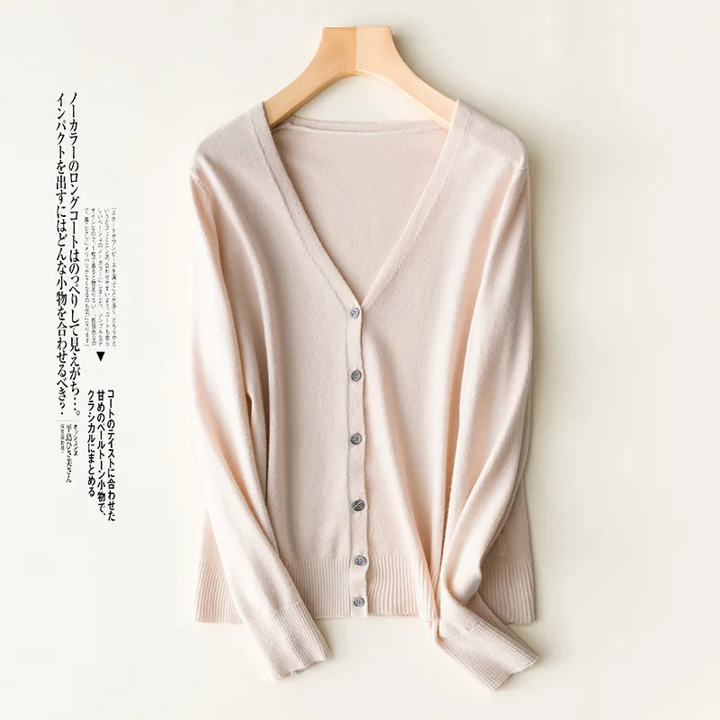 Cardigans à simple boutonnage pour femmes
