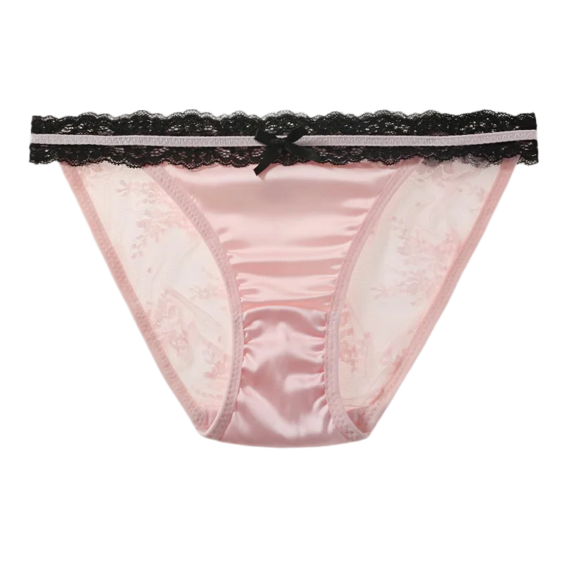 Culotte avec dentelle taille basse pour femmes
