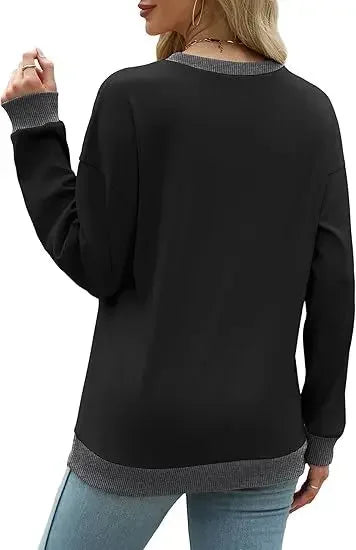 Sweat-shirt ample pour femmes