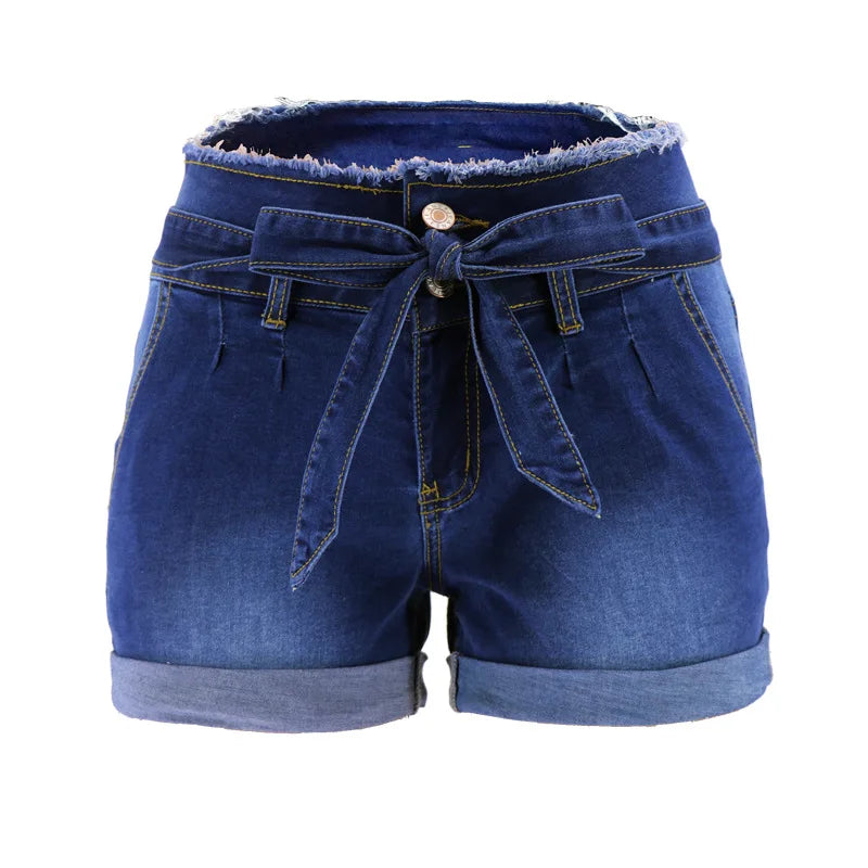 Shorts taille haute pour femmes