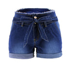 Shorts taille haute pour femmes