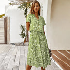 Robe longue à imprimé floral pour femmes