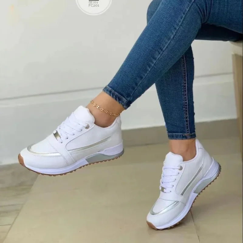 Baskets à lacets respirantes pour femmes