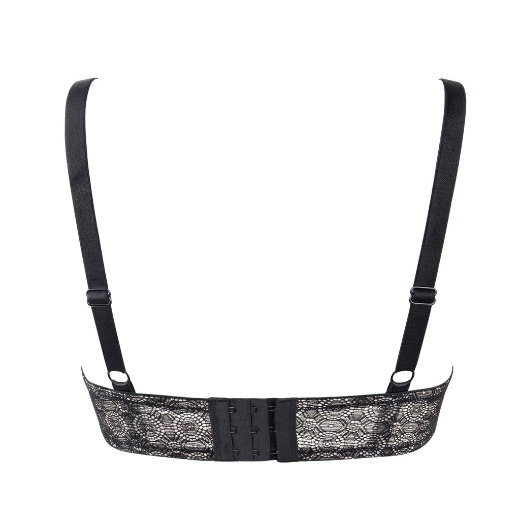 Soutien-gorge Push-Up à armatures, en dentelle blanc pur pour femmes