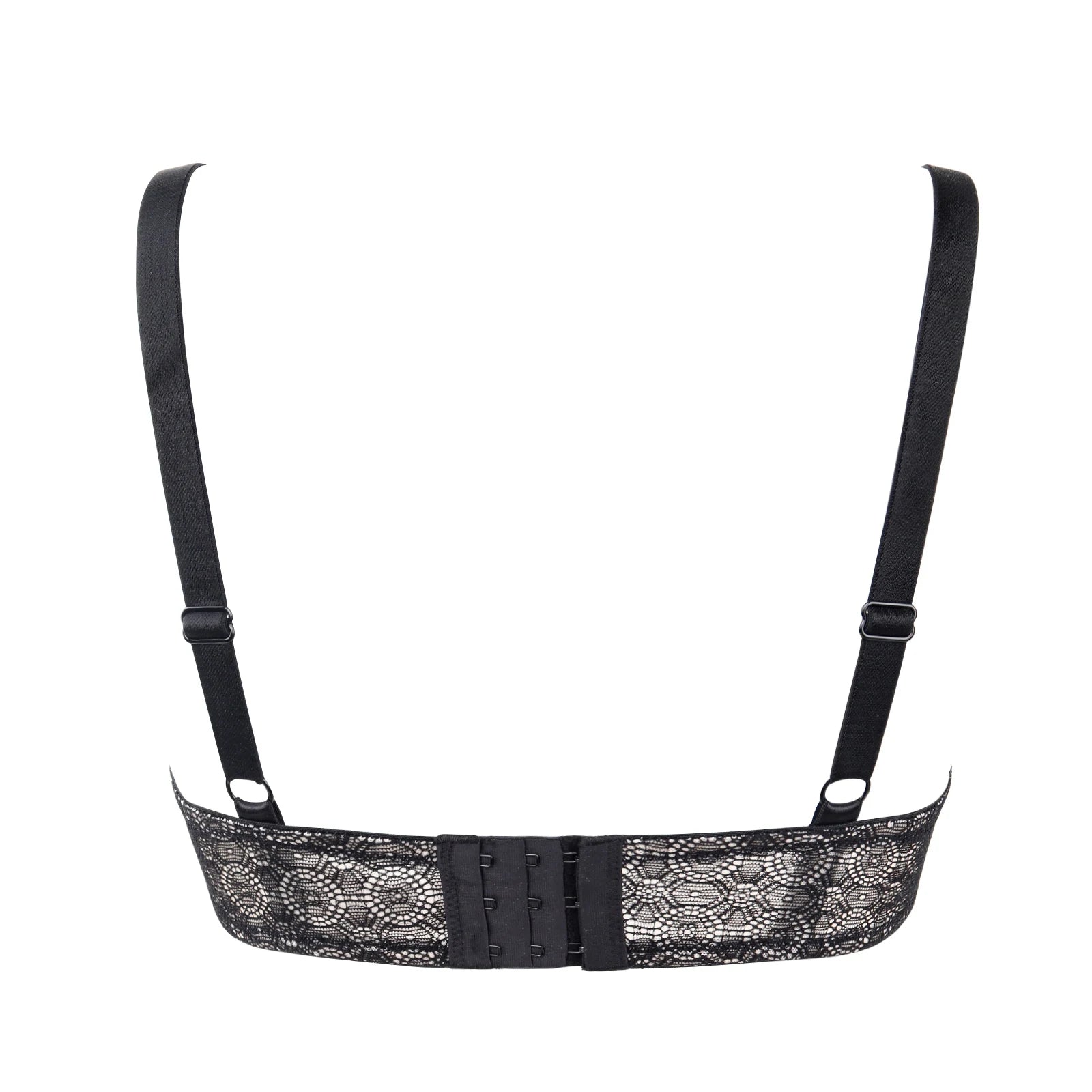 Soutien-gorge Push-Up à armatures, en dentelle blanc pur pour femmes